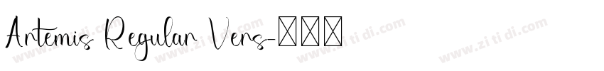 Artemis Regular Vers字体转换